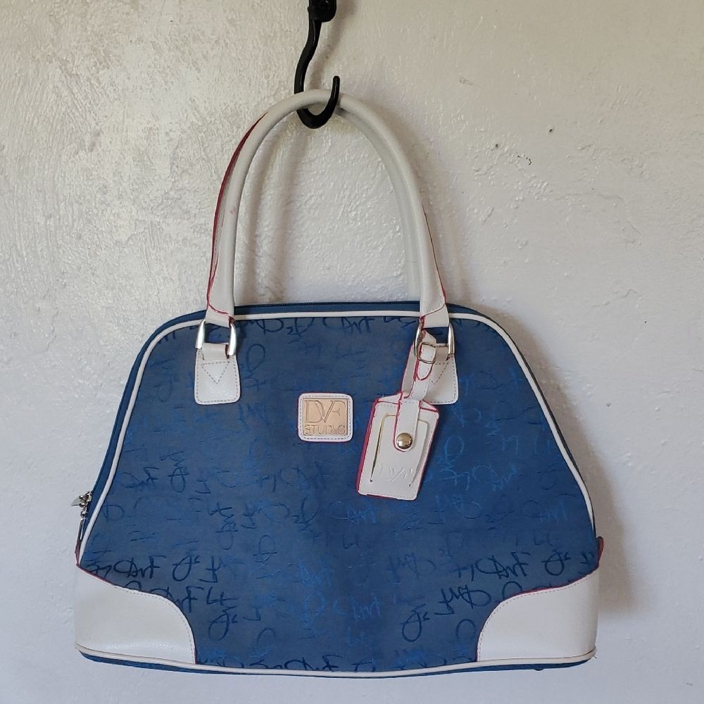 Diane Von Furstenburg Studio Logo Carry On Tote Or Luggage Bag